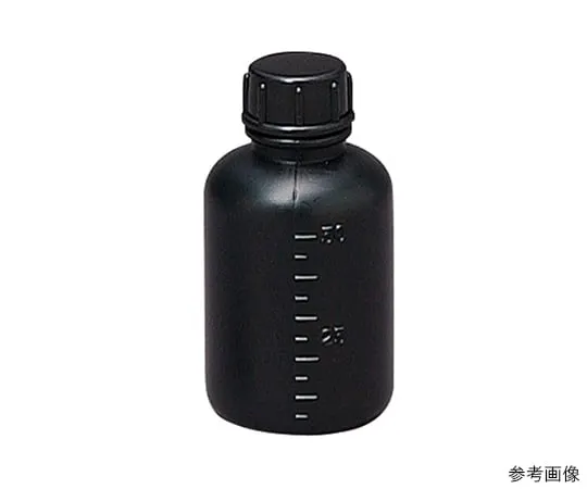 63-1278-60　Narrow Mouth Bottle Black PE 50 mL　0111BK