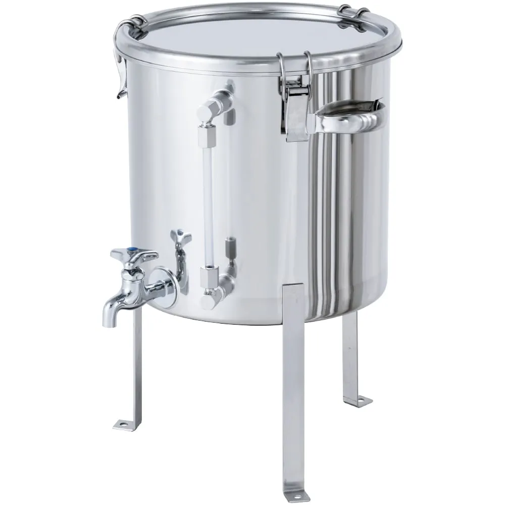 63-1207-12　Sealed Container with Level Gauge and Faucet  with Leg 20L　CTH-W-LV-FL-30