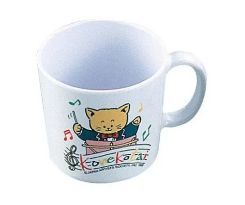 61-6839-44　Melamine Children's Dishes Knekotai One-handed Cup L-115 Pink　4541100