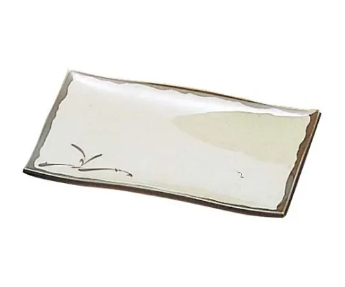 61-6834-15　Melamine Japanese Crockery Oribe Grilled Dish Wave Type OB-30　2435900