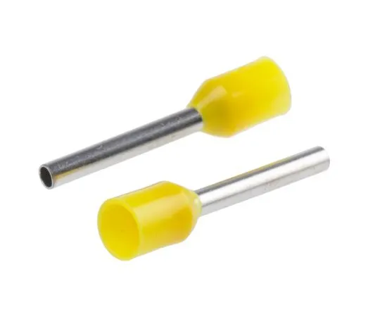 63-4759-73　RS PRO绝缘压紧靴带铁，长度12 mm,直径1.7 mm,线尺寸1 mm 2,黄色　311-7921