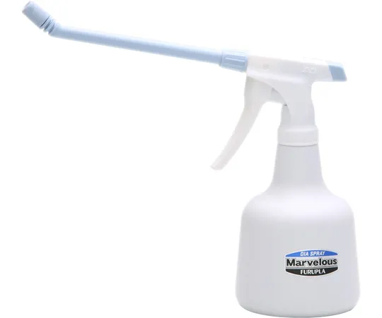 67-2986-56　Diamond Sprayer, Marvelous, 18 cm Angled, Long Nozzle Type, 500 mL, Light Blue, 12 pcs　No.4550-22