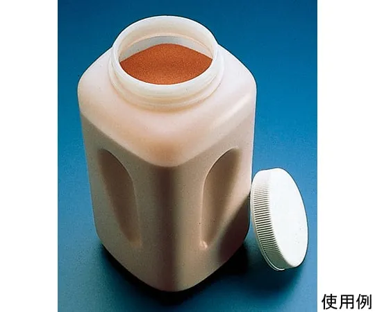 64-7656-58　Wide Mouth Square Bottle (HDPE) 4 L　2123-0010JP