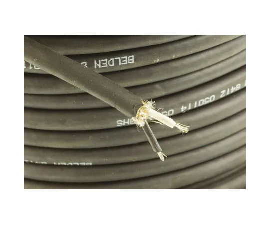 63-4727-17　Belden 30 m 2芯屏黑色麦克风电缆，600 V,6.65 mm od, 0.52 mm 2 CSA　8412 010100
