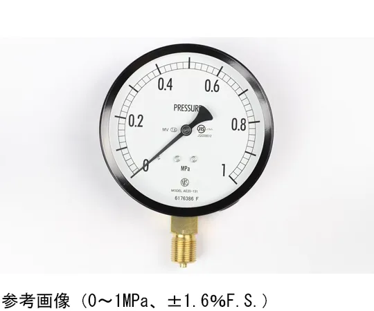 65-4283-72　Normal Pressure Gauge (Φ100) Vertical A-Frame for Steam and Vibration Resistance 0.16 MPa　AE20-131