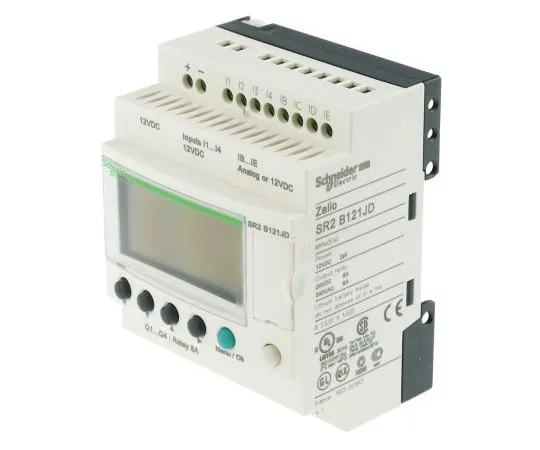 63-4815-76　施耐德电气Zelio逻辑模块，12 V直流继电器，8倍输入，4倍输出显示　SR2B121JD