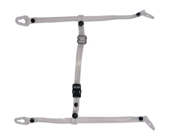 67-6865-56　Chinstrap for Helmet, Made of Transparent Vinyl, Clear　TE-2