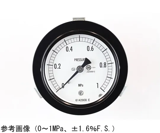 65-4273-33　Normal Pressure Gauge (Φ75) Embedded D Frame (Mounting Bracket) 0.05 MPa　AC15-131