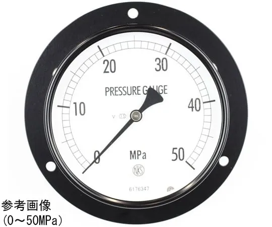 65-4282-70-20 Normal Pressure Gauge (Φ100) Embedded D Frame (Mounting Hole) with 50 MPa Inspection Certificate for Vibration Resistance AE15-243