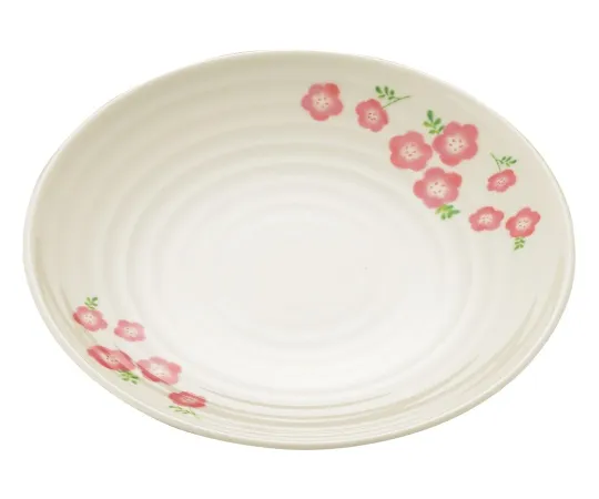 62-2921-62　Round Plate (Large) Peach Flower (Momoka)　MK-12