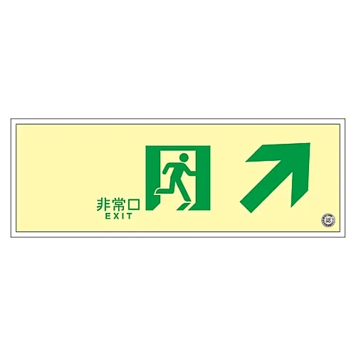 61-3398-04　［已停用］中亮度磷光通过方向标志紧急退出SUC-K010　379010