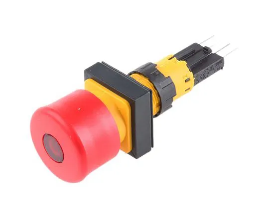 63-4727-15　Eaton,RMQ16发光红色圆形推子，16 mm Stay Put Push In　Q25LPV