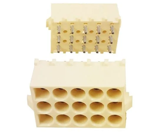 63-4656-62　Board Header 15 pole straight wire to board 6.35 mm Maiten lock　350434-1