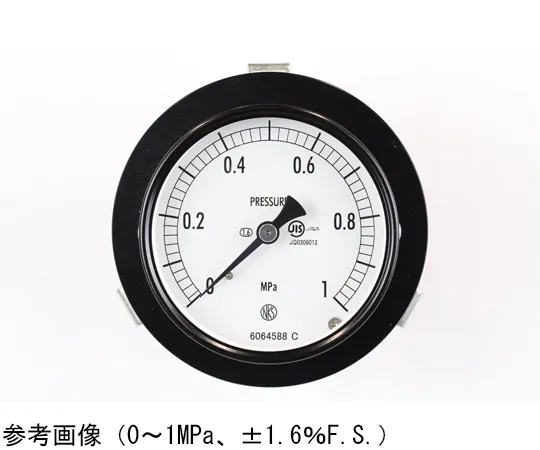 65-4273-97　Normal Pressure Gauge (Φ75) Embedded D Frame (Mounting Bracket) 0.1 MPa　AC15-171