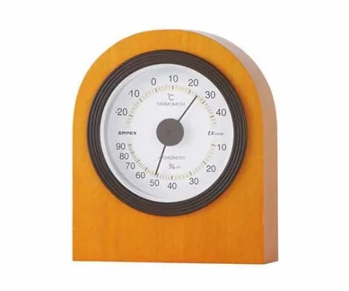 61-6866-19　温度湿度计100 x 88 x 35 mm175G (礼品盒) Maple　TM-682