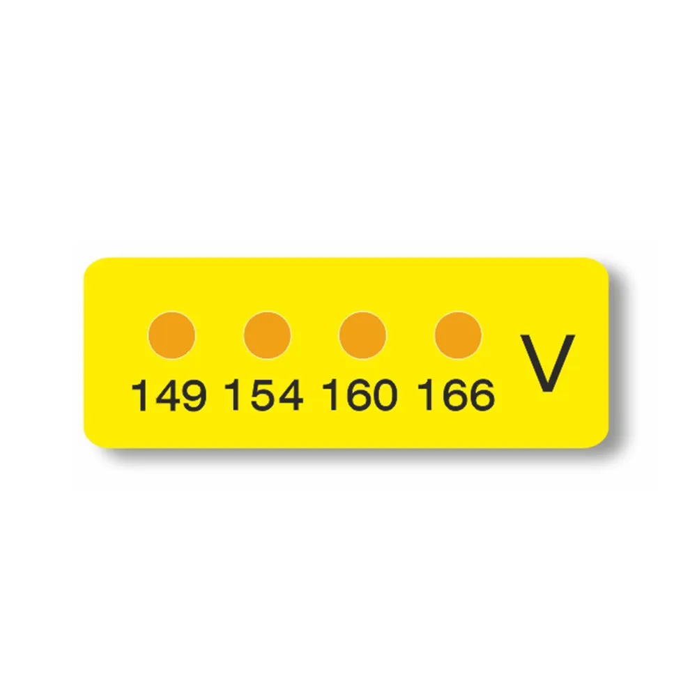 61-3816-44　［已停用］热标签12公厘x 4公厘　MN-V