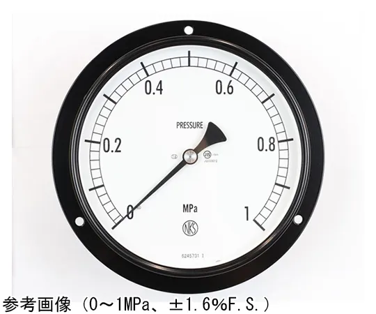65-4291-39　Normal Pressure Gauge (Φ150) Recessed D Frame (Mounting Hole) -0.1~0.1 MPa　AG15-231