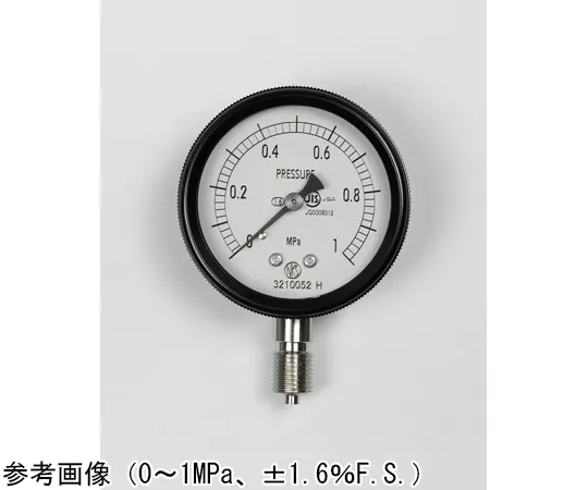 65-4292-66　Sealed Pressure Gauge (60Φ) Vertical A Frame 0.16 MPa　BA10-123