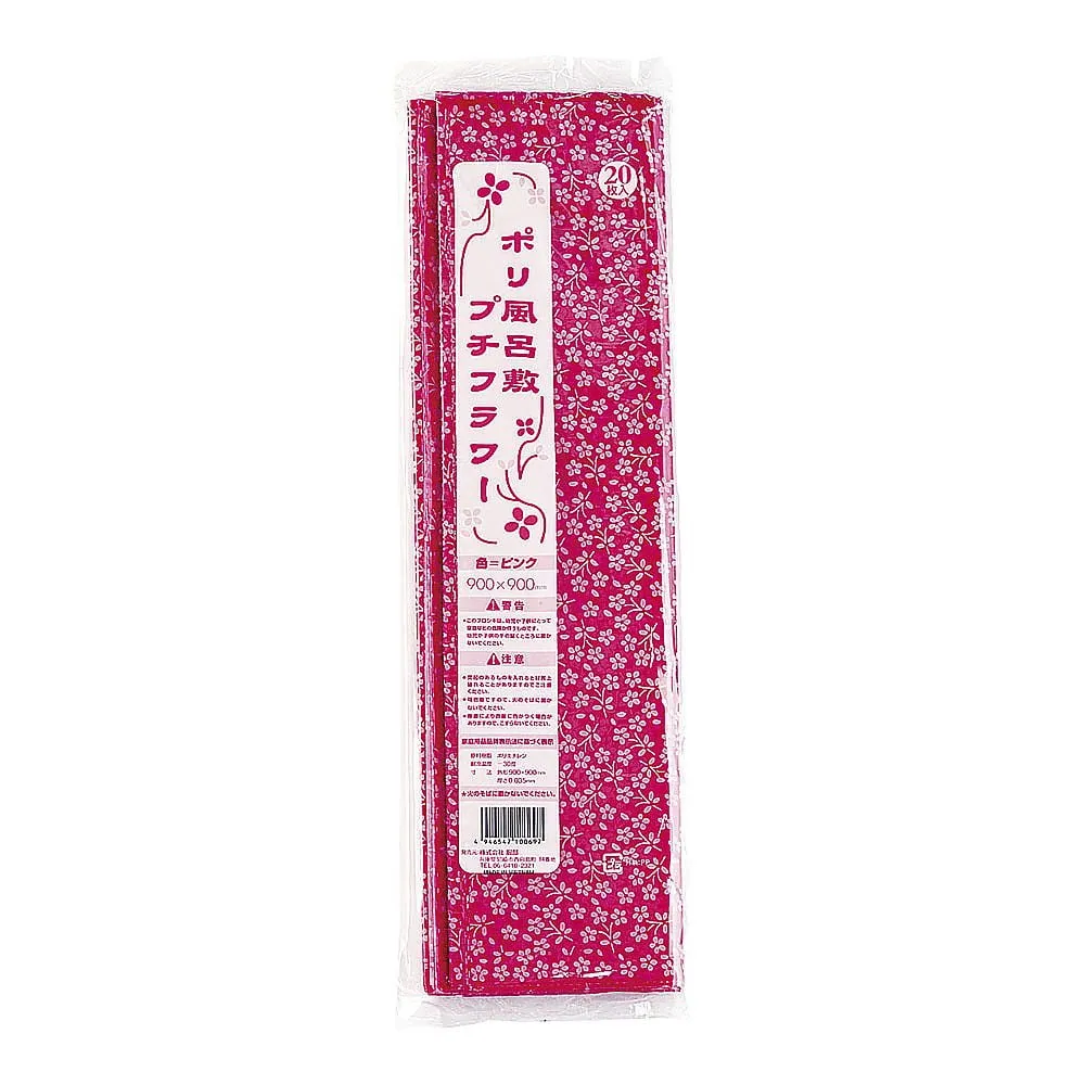 62-6655-83　Poly Furoshiki Petit Flower (20 Sheets) Red　900