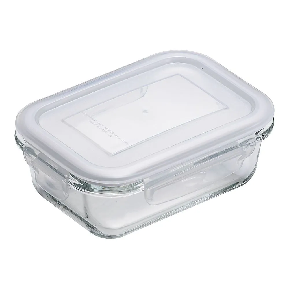 65-3867-75　Heat-Resistant Glass Storage Container Rectangular 370 ml　4326