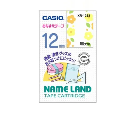 62-1064-04　卡西欧名称LAND标签打印机名称标签胶带 (图案1)　XR-12E1