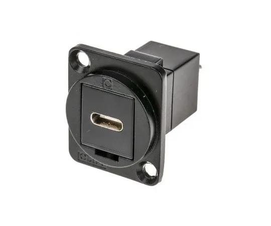 63-4689-74　从  到  USB C连接器，水平面板安装　143-8923