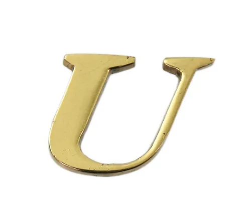 61-7430-71 黄铜金字大字母U QL20-U