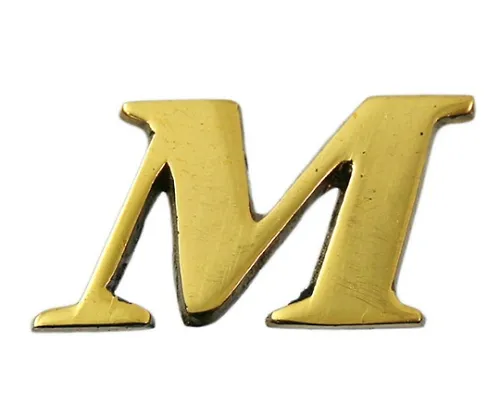 61-7430-63 黄铜金字符大字符M QL20-M