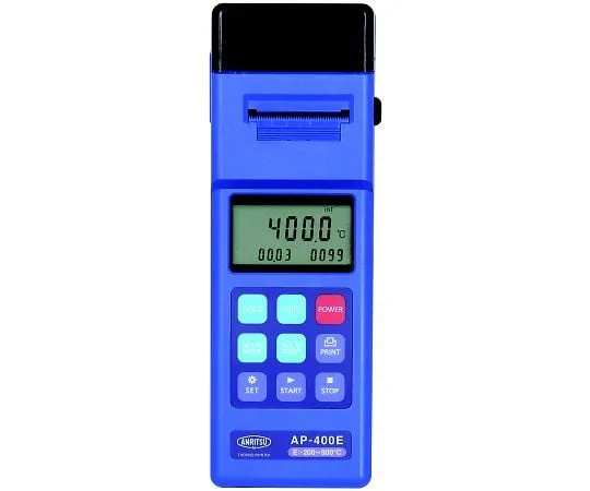 68-1074-62　Handy Type Thermometer with Printer AP-400 Measurement Range: 1°C Decomposition/-200~800°C E-Type　AP-400E