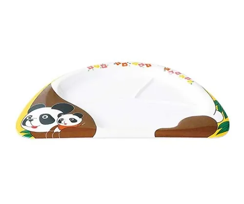 61-6836-81　Melamine Lunch Plate Panda L-2　2456100