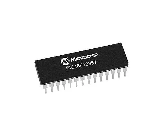 63-4693-80　单片机PIC16F18857-I/SP,8位8位CPU微控制器，32MHz, 56 kB闪存，28-PinSPDIP　PIC16F18857-I/SP