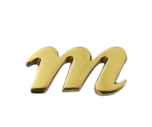 61-7430-89　黄铜金字小字M　QS20-M