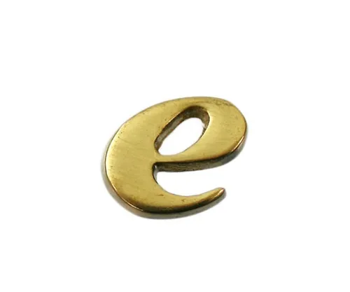 61-7430-81 黄铜金字小写字母E QS20-E