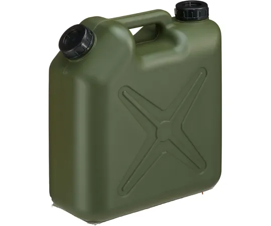 67-6874-78　Flat Can, Double-ended, 10 L, without Nozzle, Moss Green　0206MG