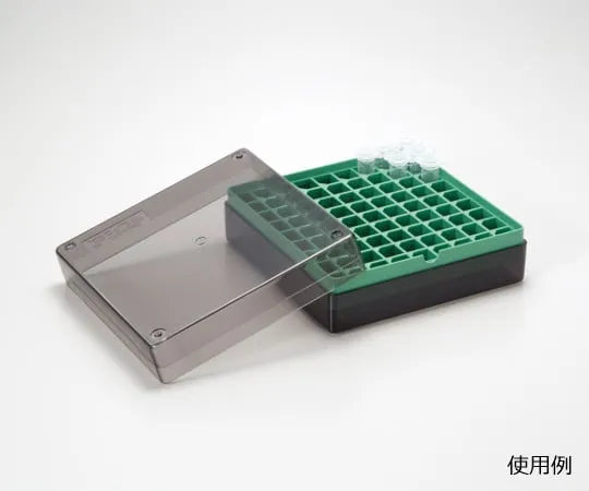 63-2985-76　81孔防冻箱塑料 (1.5/2.0ml) 绿色　95.43831.001