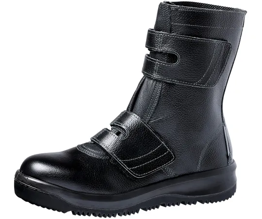 67-6616-90 JIS Standard Anti-Slip Safety Shoes Long Top All-Rounder Black 23.5 cm ARD235N-BK-23.5