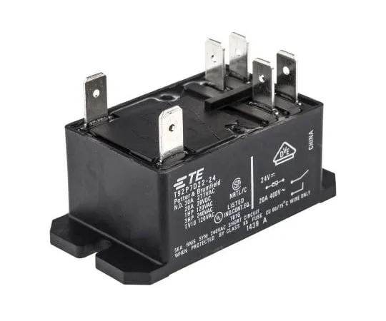 63-4740-32　TEConnectivityT92DPNO非锁定继电器法兰安装，24V直流线圈，30A　T92P7D22-24 7-1393211-1