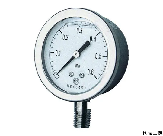 64-7270-91　Pressure Gauge with Glycerin Pressure Range (MPa): -0.10~0.00 (Vacuum Gauge)　GV51-133-0MP