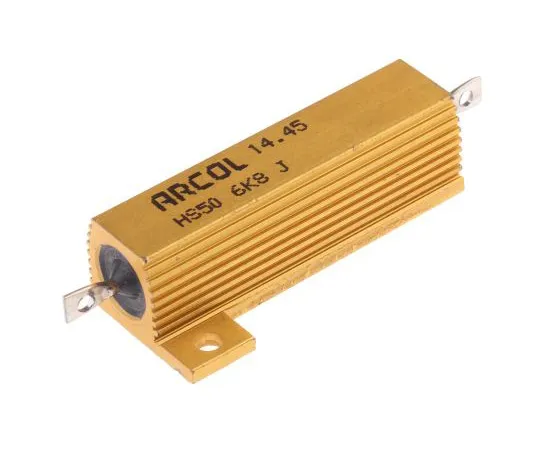 63-4746-56　ArcolHS50系列铝合金厚板轴向线材贴装电阻，6.8kΩ±5% 50W　HS50 6K8 J