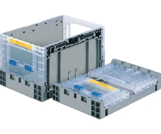 67-7101-73　Container Rack TPO-343T (with Short Side Door) Light Gray/Transparent　55676000GLTM