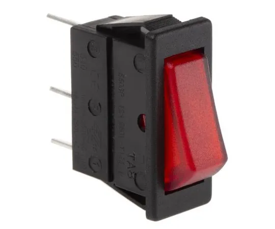 63-4753-25　Arcolectric Illuminated Single Pole Single Throw (SPST) ，Latching Rocker Switch Panel Mount　C5503ALNAB
