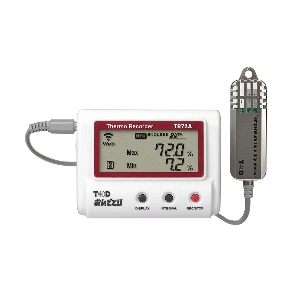 4-1098-01-57　［Discontinued］Temperature and Humidity Data Logger (wireless LAN type) with Chinese Calibration Certificate　TR72A-S