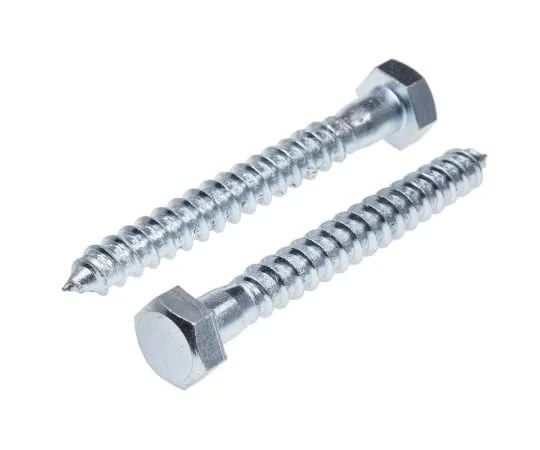 63-4655-44　RS PRO六角教练螺钉，镀锌钢板，12 mm x 120 mm　825-203