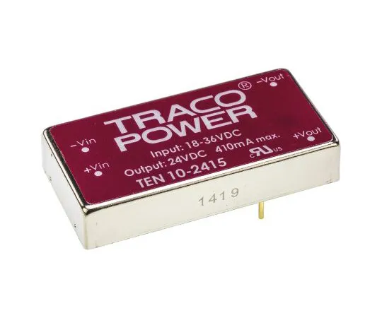 63-4742-67　TRACOPOWER 10 10 10W隔离直流-直流换流孔，电压在18→36 V直流，电压在24 V直流　TEN 10-2415