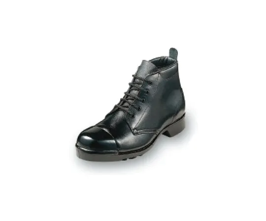64-6540-79 Outer Steel Plate Medium Lace-Up Boots Black 23.5 cm O212P