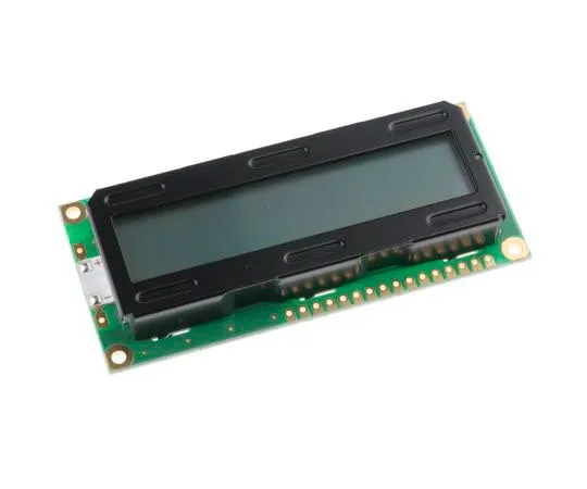 63-4730-97　PowertipPC1601LRS-A字母数字液晶显示器，1列16个字符，对流光　PC1601LRS-A