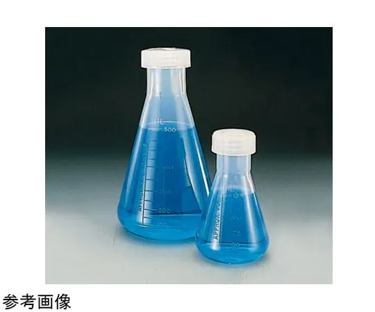 65-5639-87　Erlenmeyer Flask (PMP) (With Screw Cap) 125 mL 1 Box (6 Pieces x 1 Pack)　4109-0125