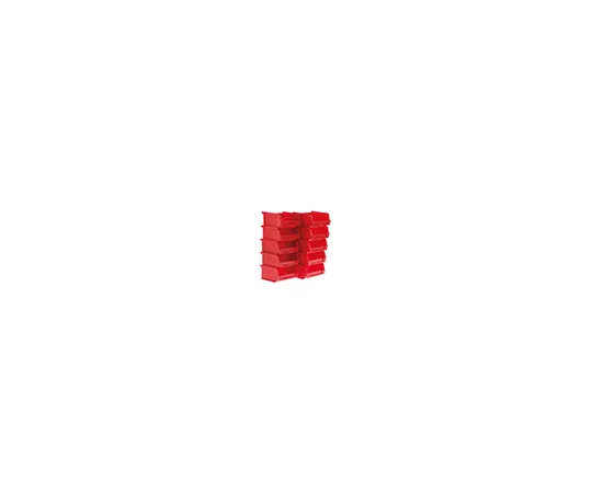 63-4818-32　RS红塑料可堆叠式储物盒，50 mm x 100 mm x 90 mm　484-3974