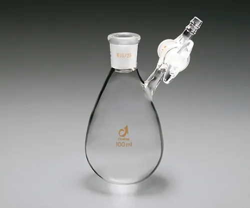 61-0057-70　Schlenk Tube [Eggplant Type/Two-Way Cock] 30 mL 15/25　CL0912-01-10