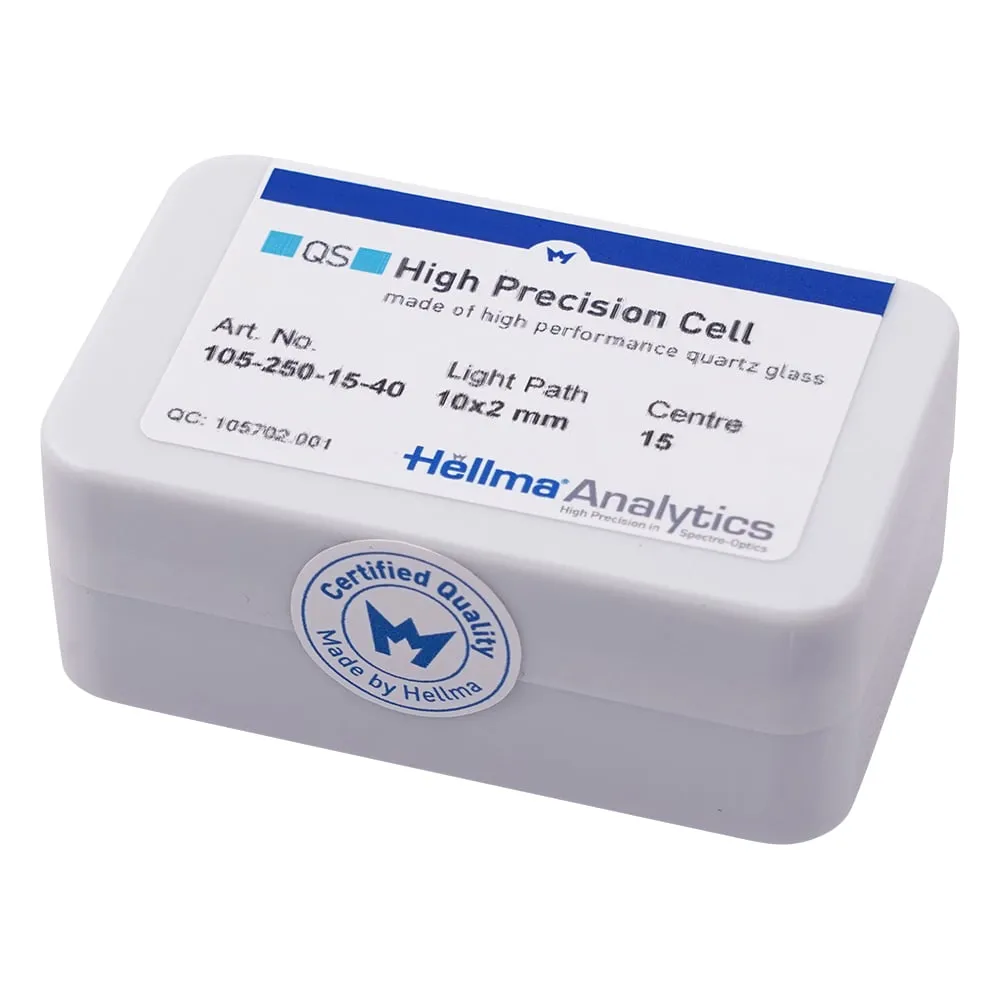 3-9528-01　Hellma (R) Quartz Cell Ultra Micro Cell for Fluorescent (适用于荧光)　105-250-15-40